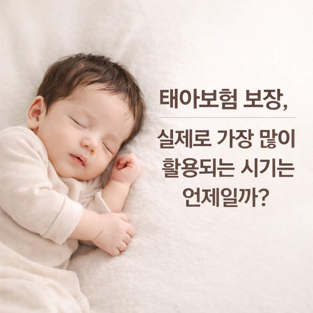 태아보험 보장, 실제로 가장 많이 활용되는 시기는 언제일까?