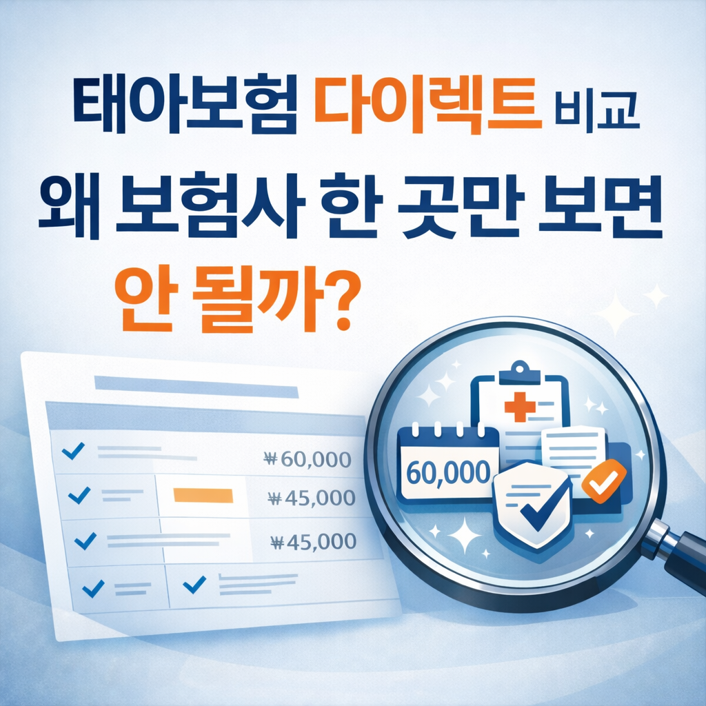 태아보험 다이렉트 비교, 왜 보험사 한 곳만 보면 안 될까?