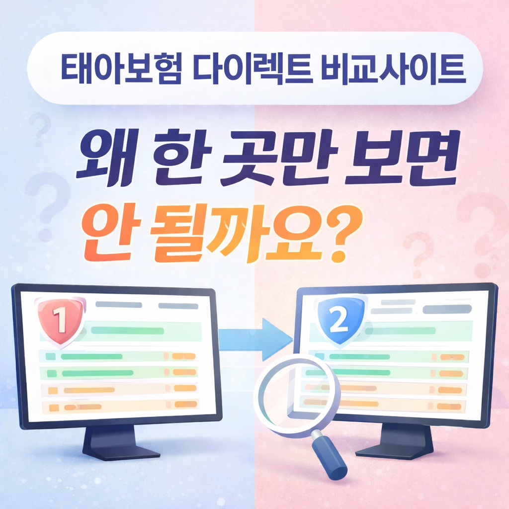 태아보험 다이렉트 비교사이트, 왜 한 곳만 보면 안 될까요?